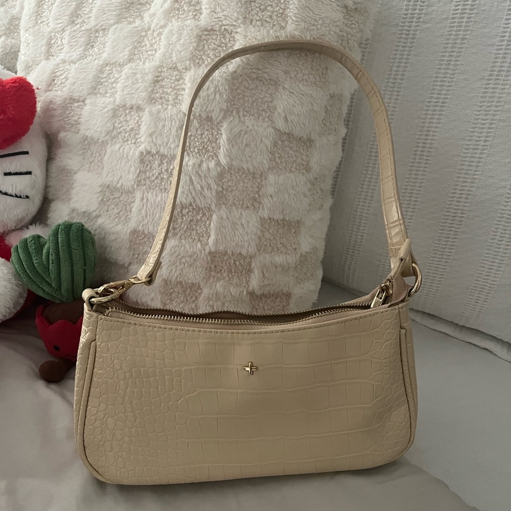 Princess Polly Cream Minimalist Shoulder Bag